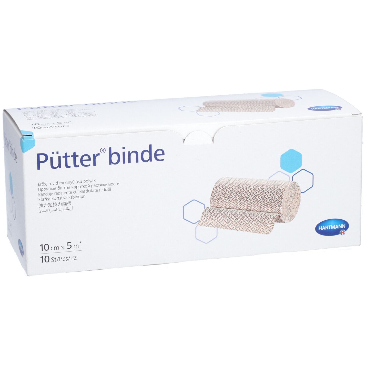 HARTMANN Pütter® Bande de contention 10 cm x 5 m