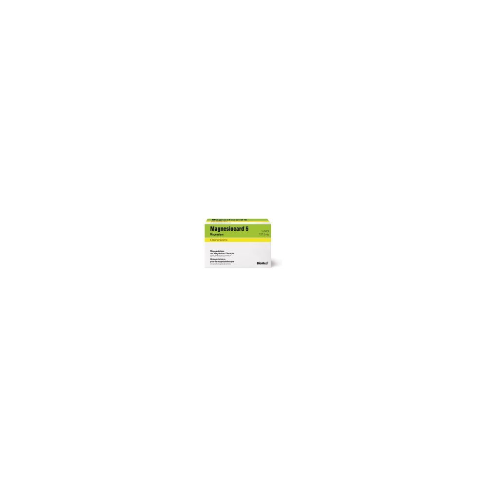 MAGNESIOCARD Gran 5 mmol Citron Btl 20 Stk