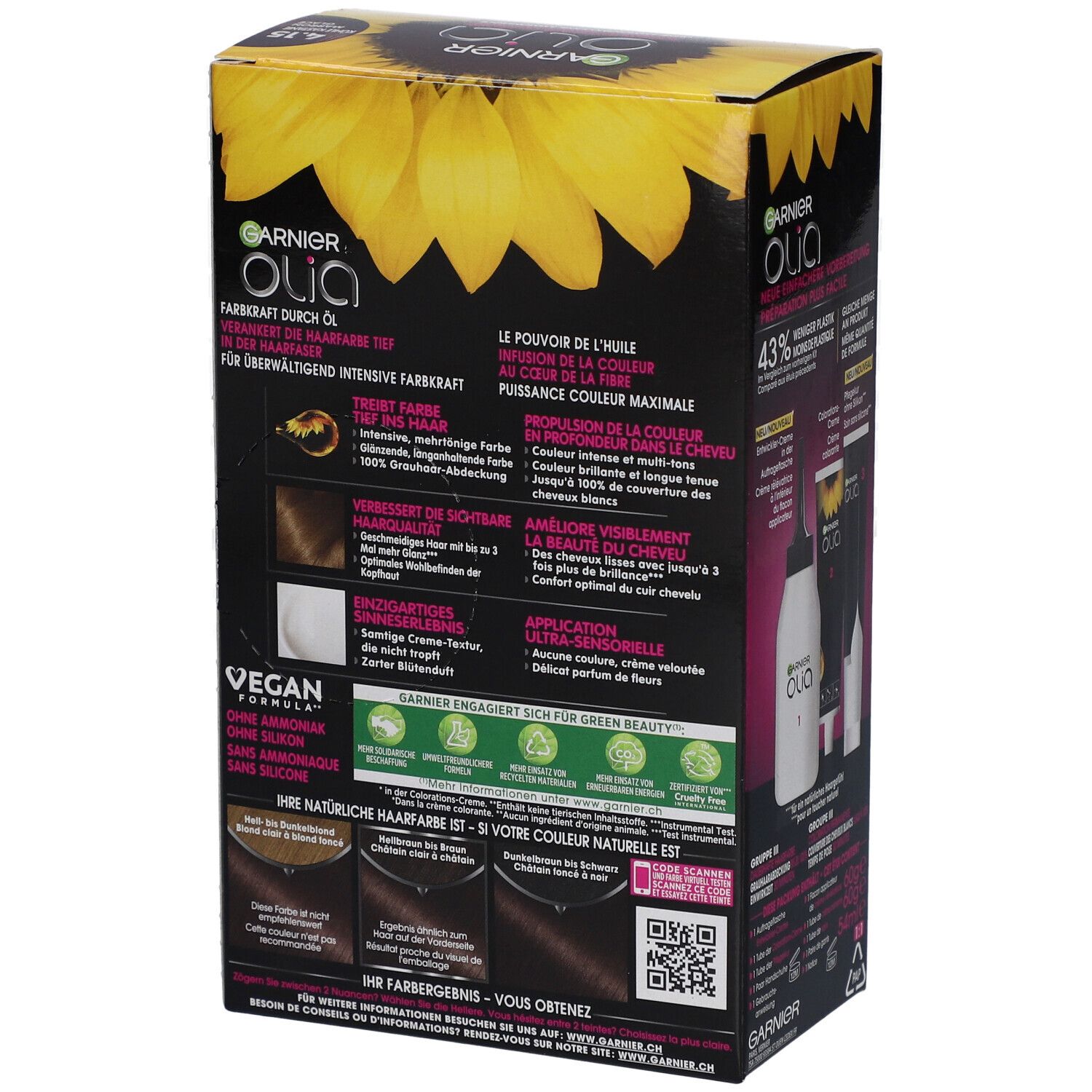 GARNIER Olia Coloration permanente 4.15 Marron glacé
