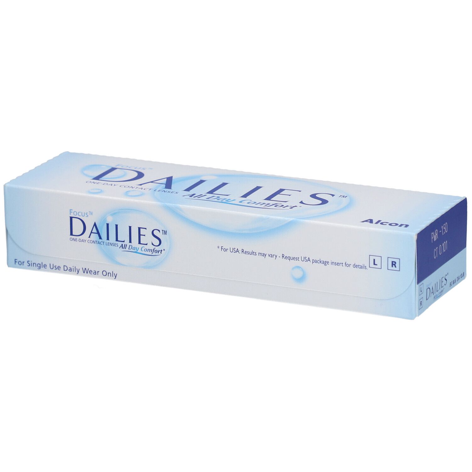 FOCUS® DAILIES® All Day Comfort – Tageslinsen -1.50dpt