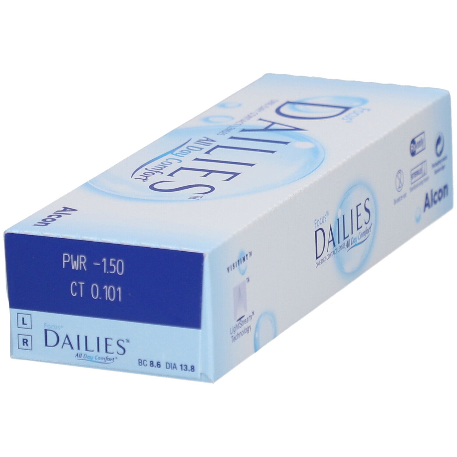 FOCUS® DAILIES® All Day Comfort – Tageslinsen -1.50dpt
