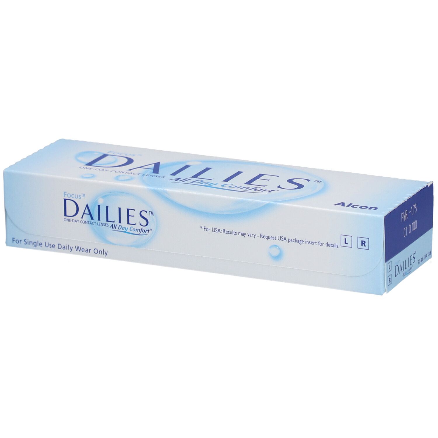 FOCUS® DAILIES® All Day Comfort - Lentilles journalières -1.75dpt