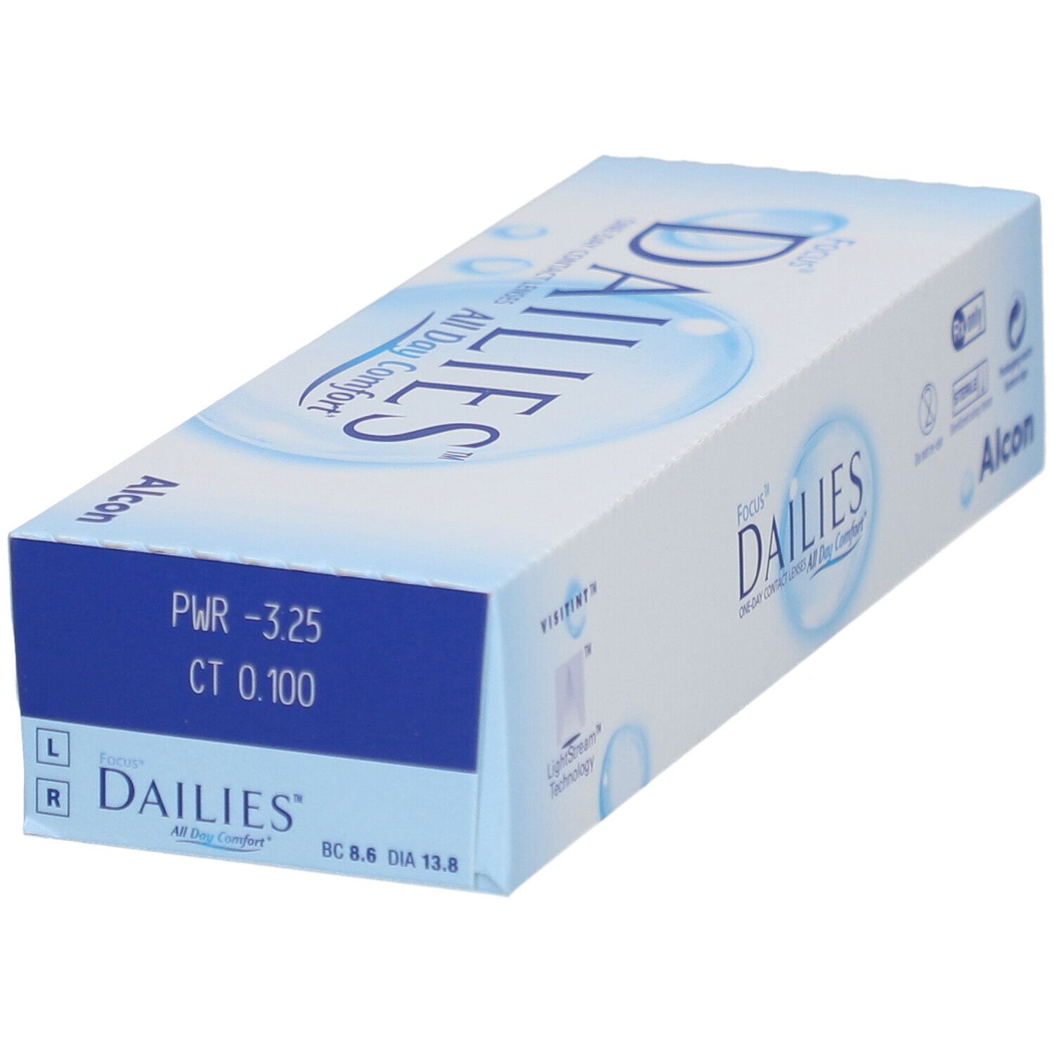 FOCUS® DAILIES® All Day Comfort – Tageslinsen -3.25dpt