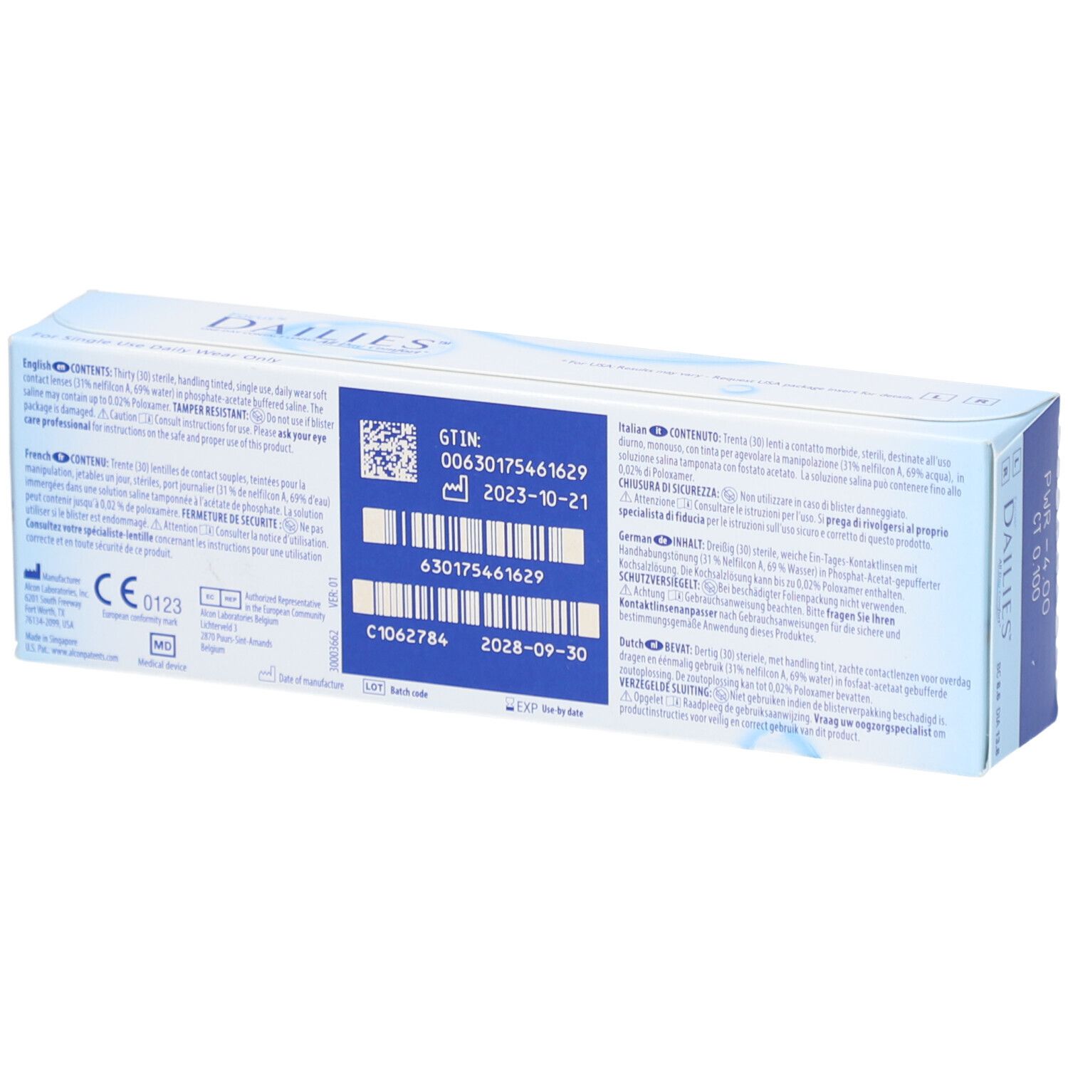 FOCUS® DAILIES® All Day Comfort – Tageslinsen -4.00dpt