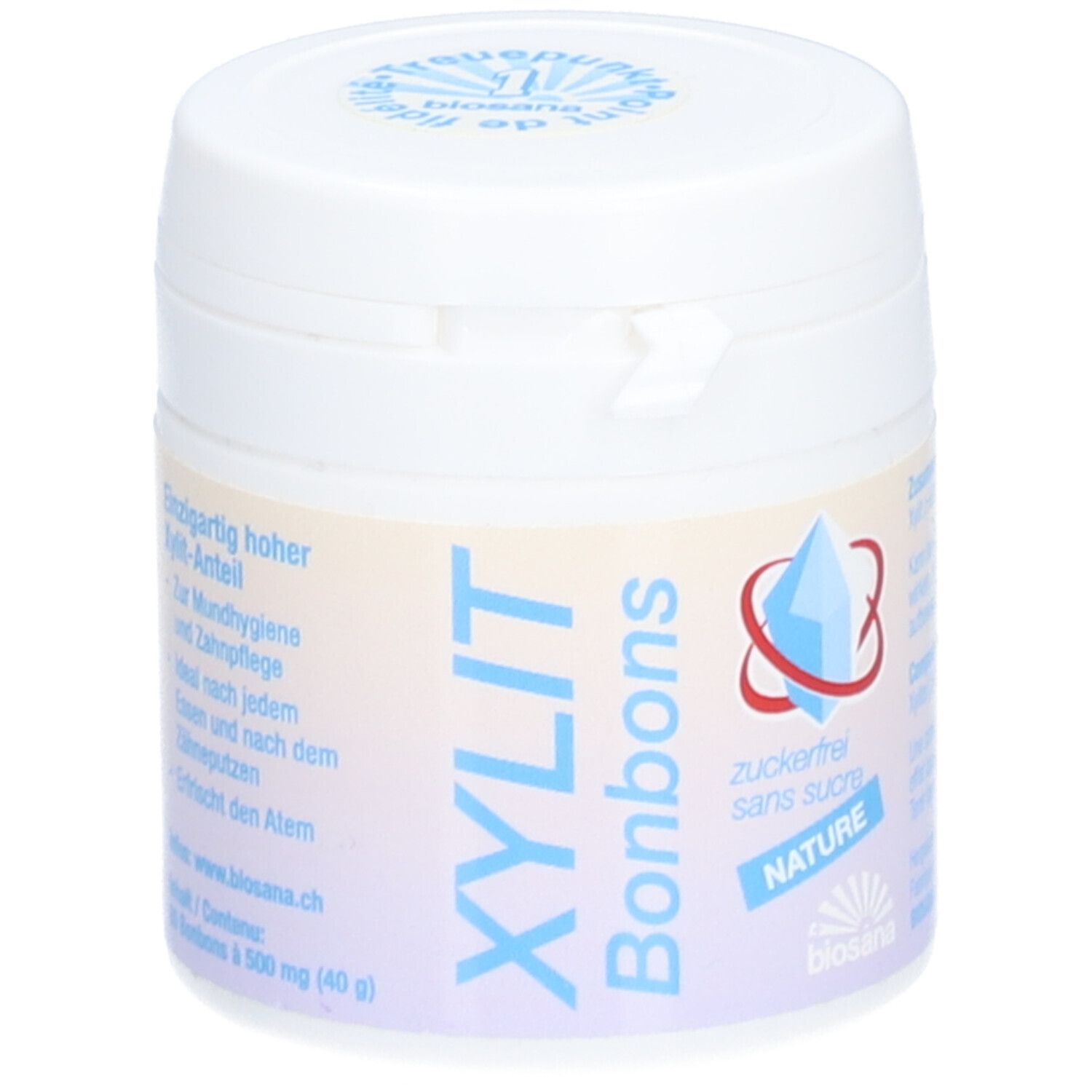 BIOSANA Xylit Bonbons Nature 80 Stk