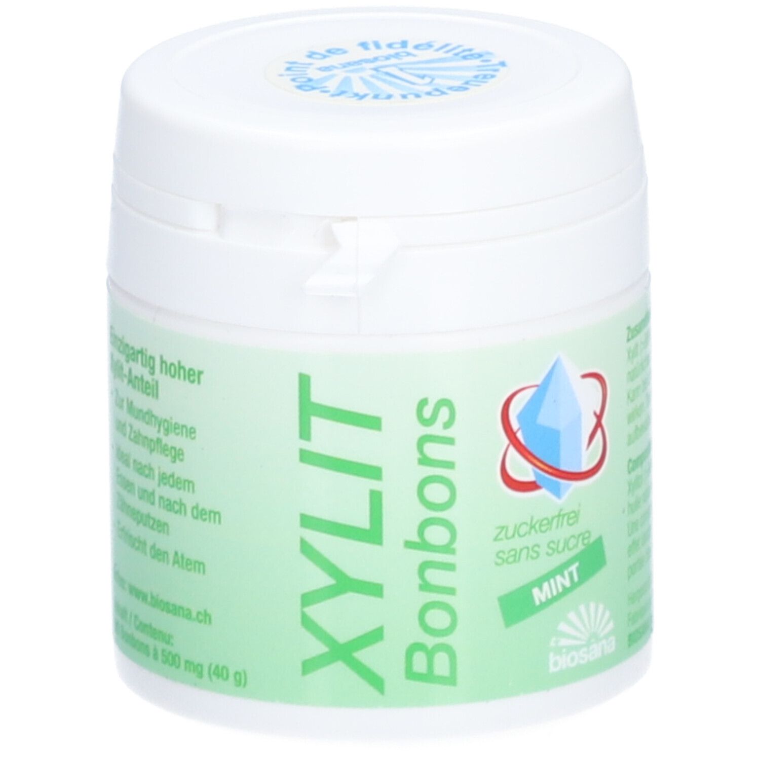 BIOSANA Xylit Bonbons Mint 80 Stk