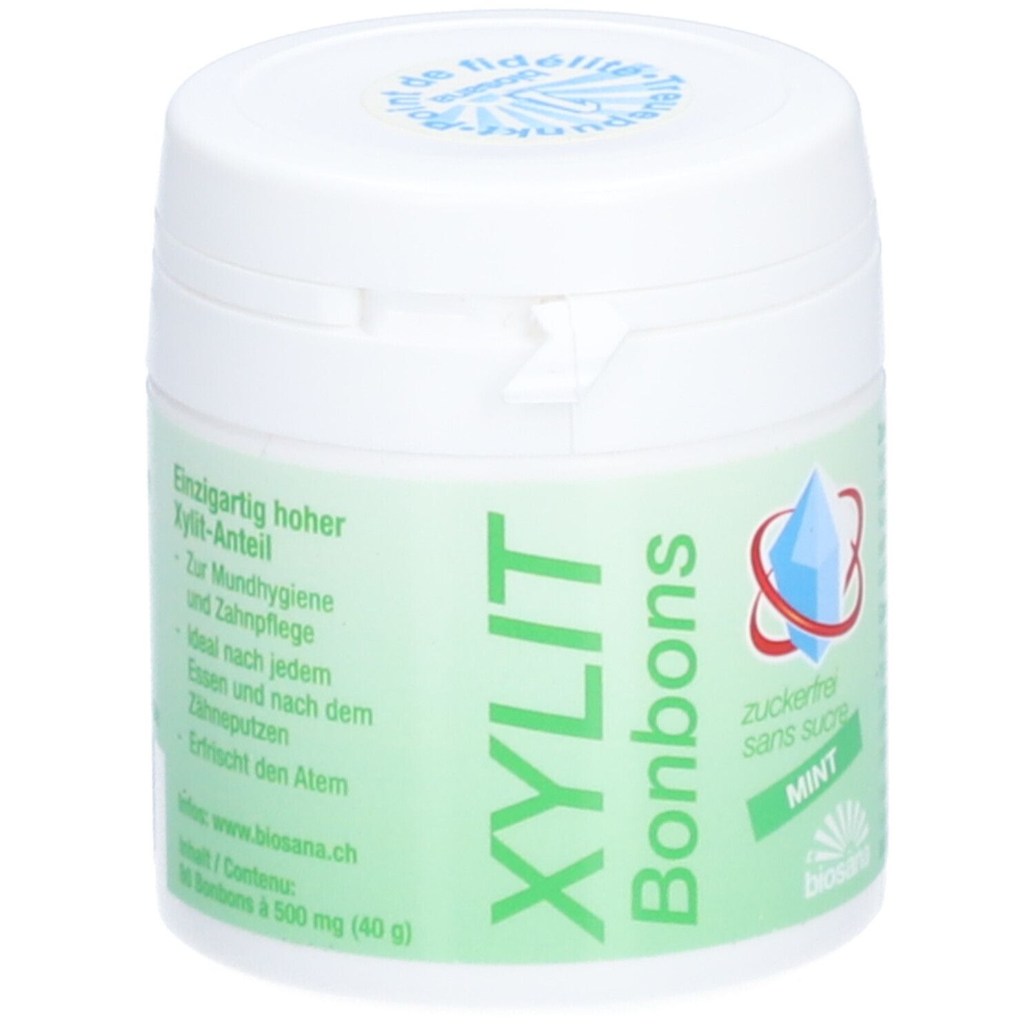 BIOSANA Xylit Bonbons Mint 80 Stk