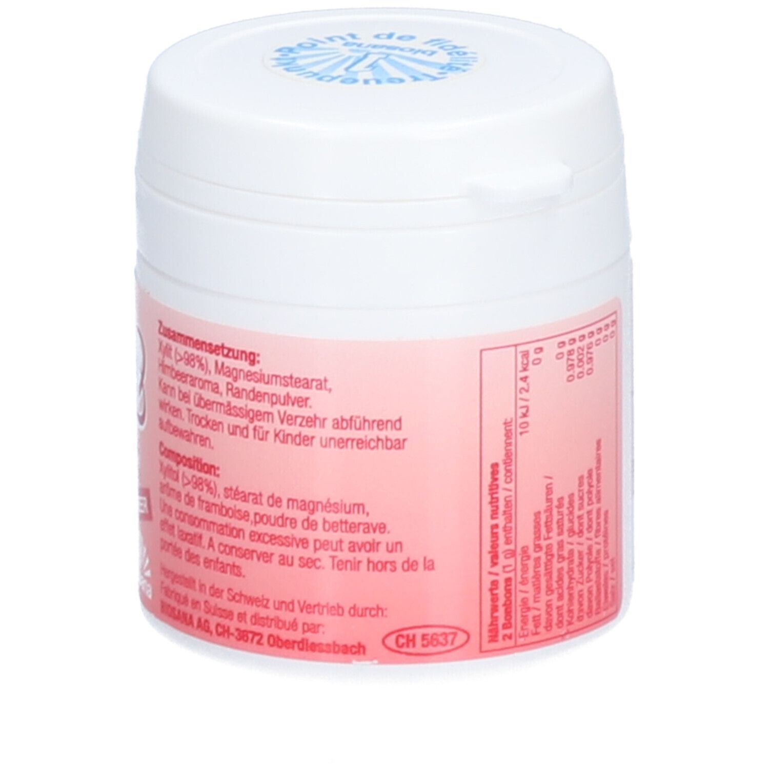 BIOSANA Xylit Bonbons Himbeer 80 Stk