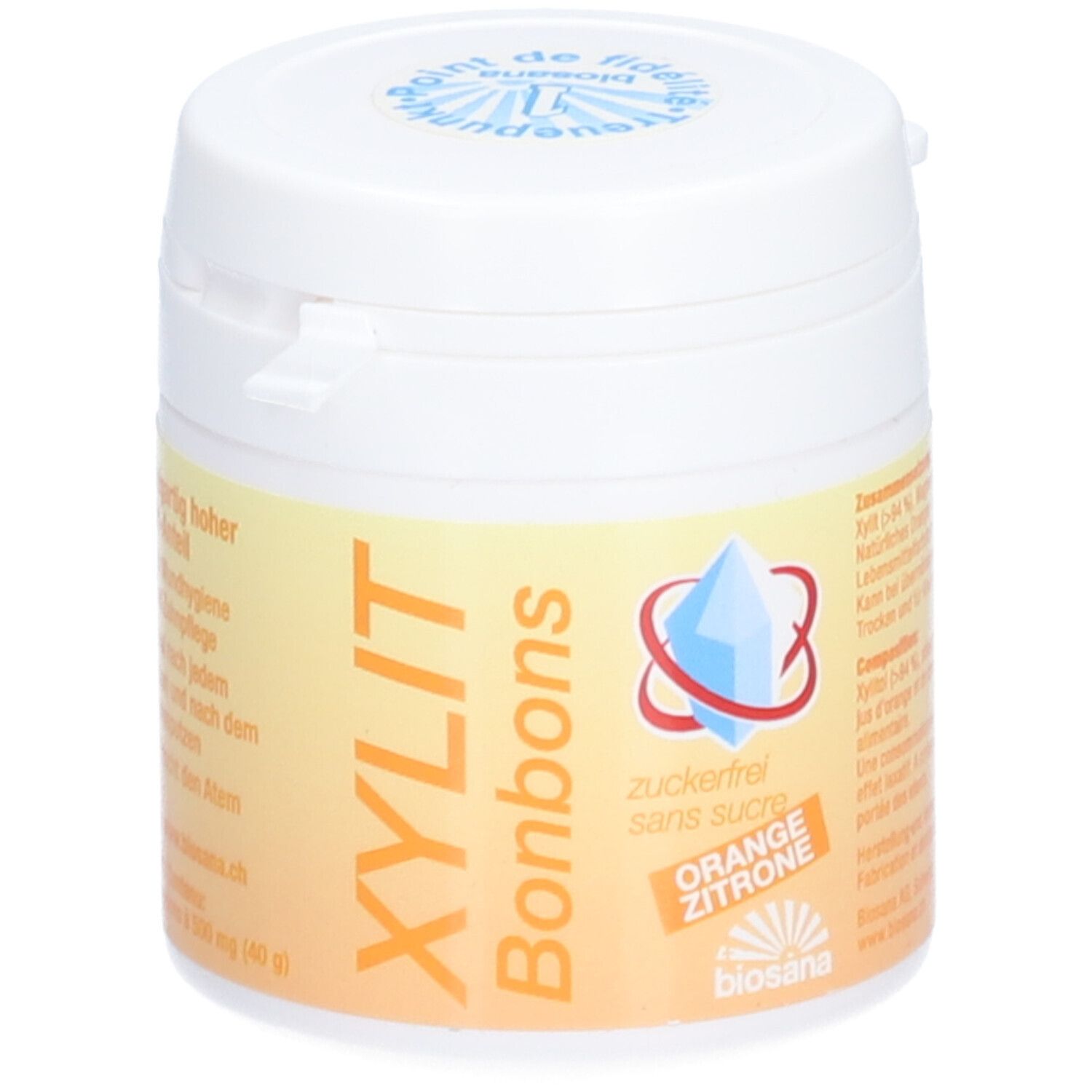 BIOSANA Xylit Bonbons Orange/Zitrone 80 Stk