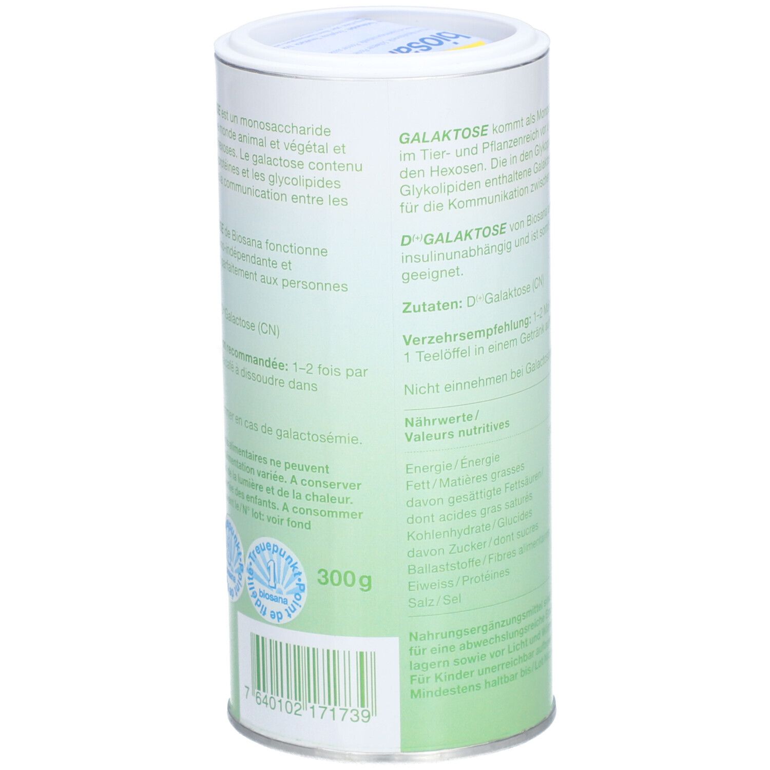 BIOSANA D(+)Galactose Plv rein pflanzlich 300 g