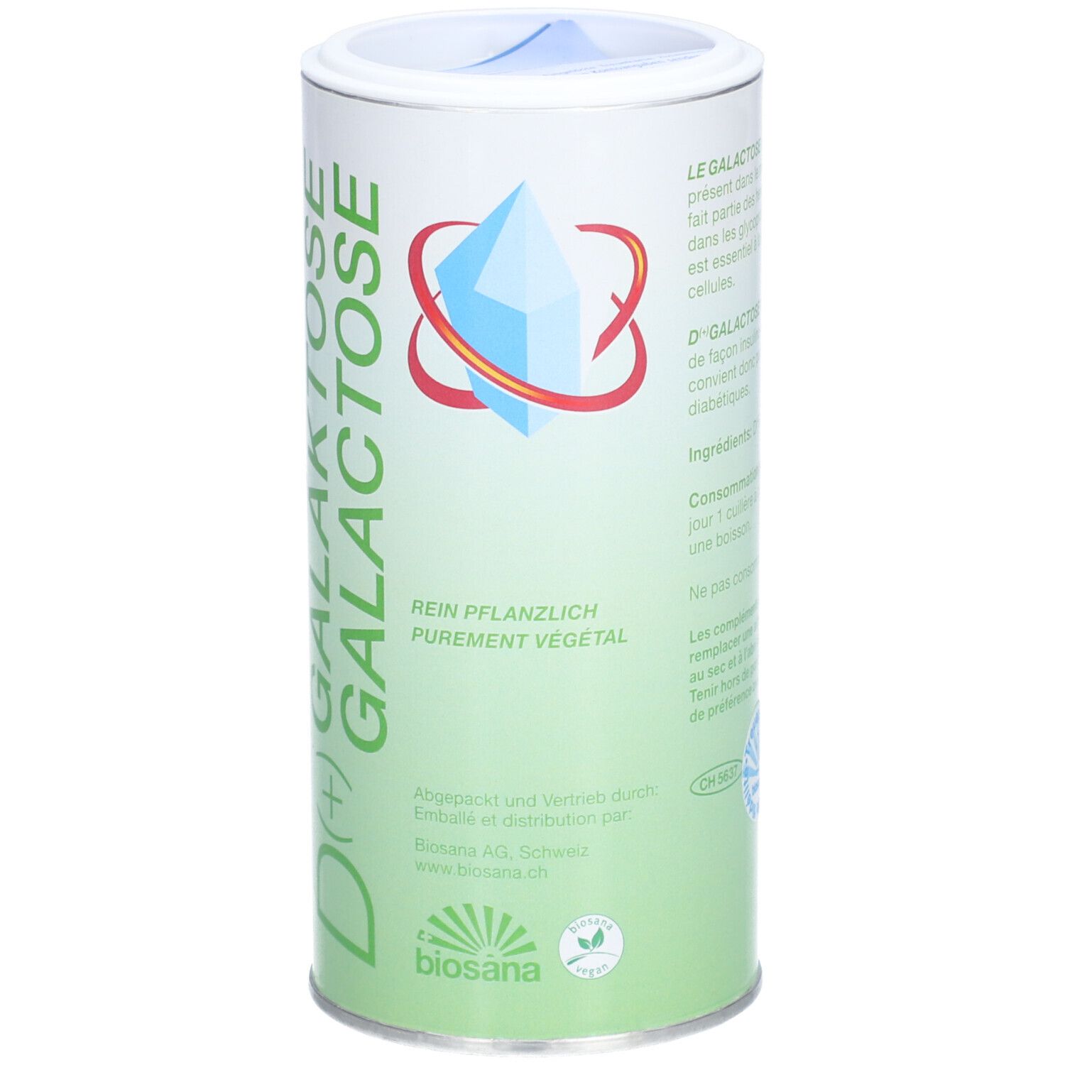 BIOSANA D(+)Galactose Plv rein pflanzlich 300 g