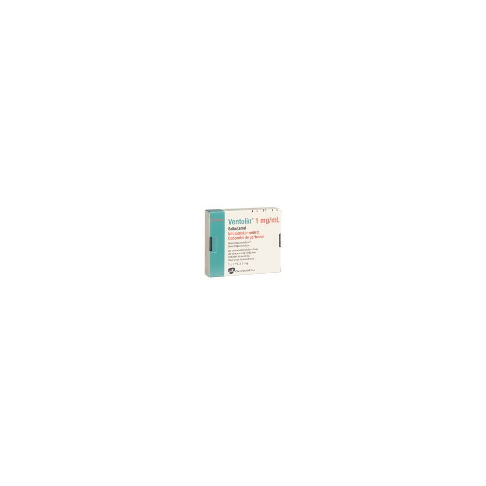 VENTOLIN Inf Konz 5 mg/5ml 5 Amp 5 ml