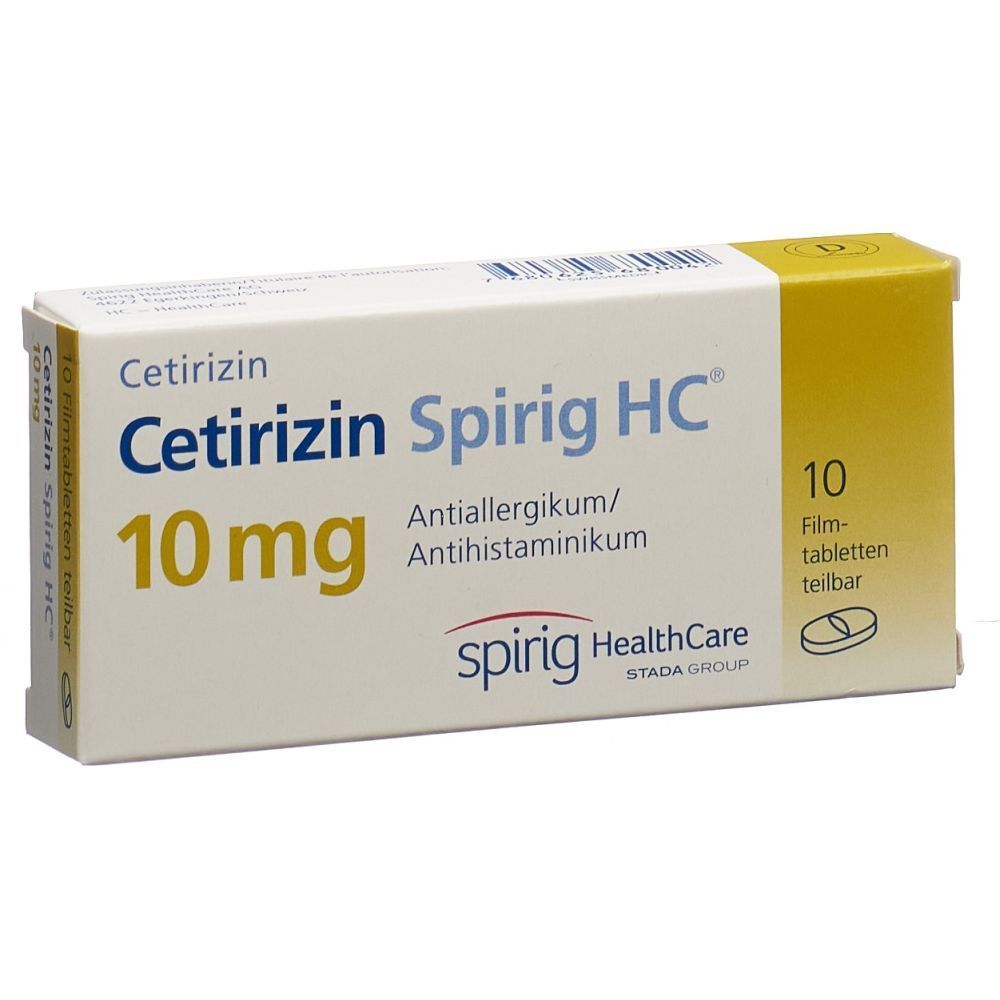 CETIRIZIN Spirig HC Filmtabl 10 mg 10 Stk