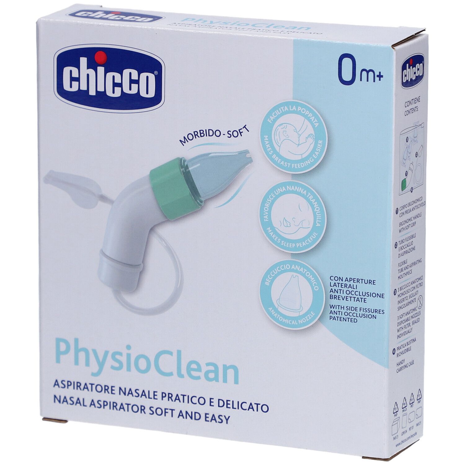 CHICCO Aspirateur Nasal Soft&Easy Physioclean 0m +