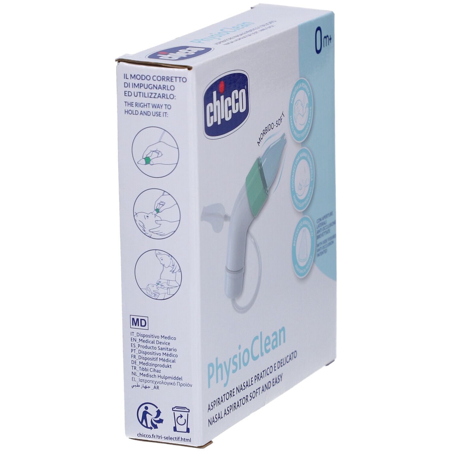 CHICCO Aspirateur Nasal Soft&Easy Physioclean 0m +