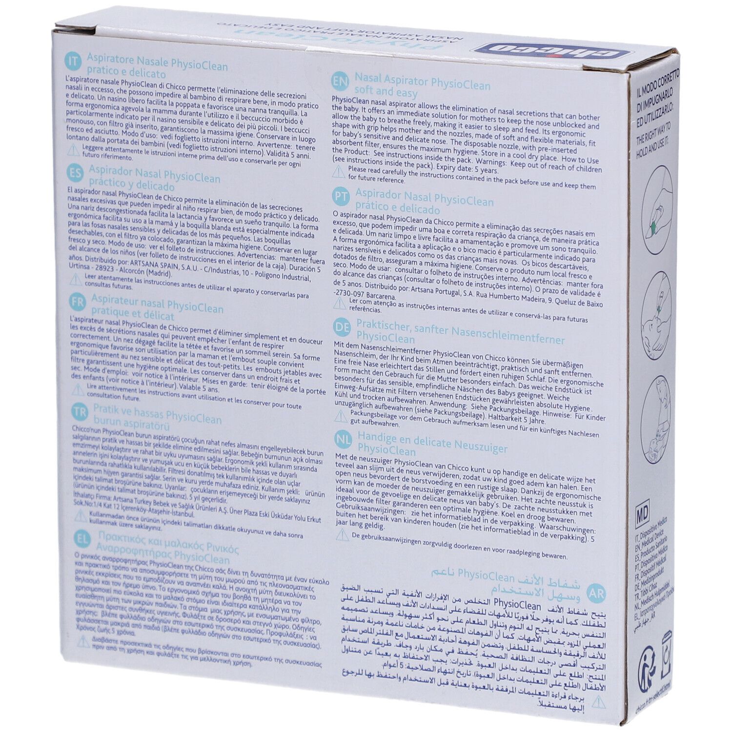 CHICCO Aspirateur Nasal Soft&Easy Physioclean 0m +