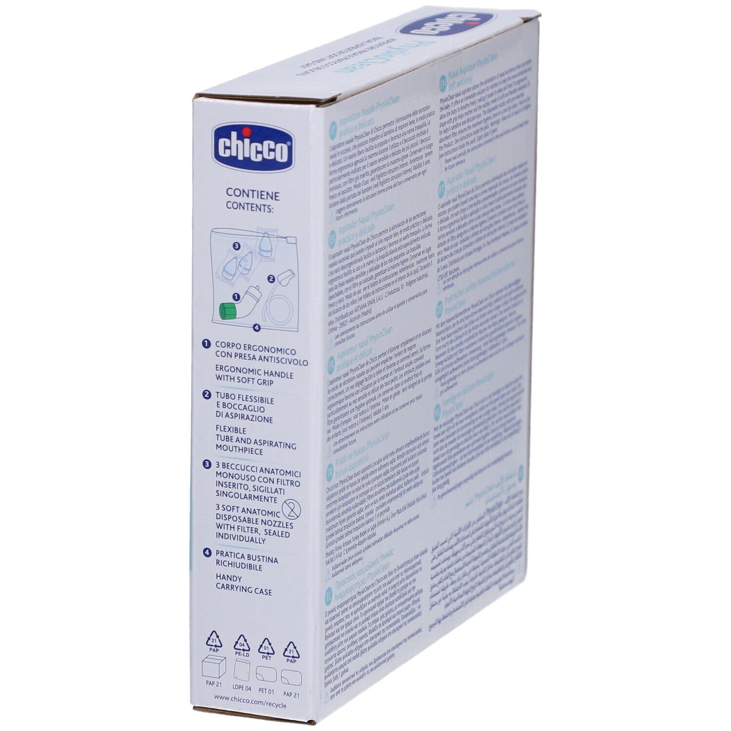 CHICCO Aspirateur Nasal Soft&Easy Physioclean 0m +