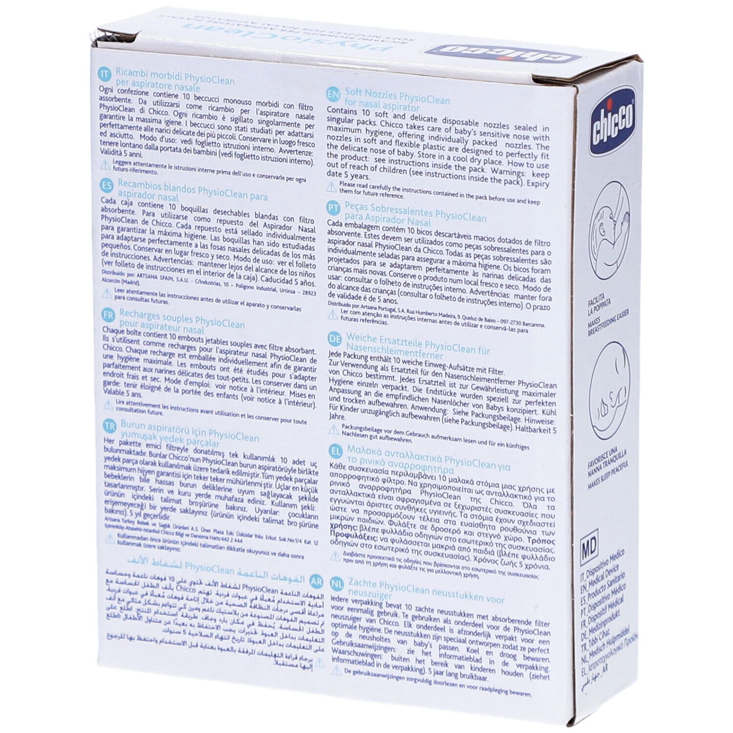 CHICCO Recharges Aspirateur Nasal Soft&Easy Physioclean 0m +