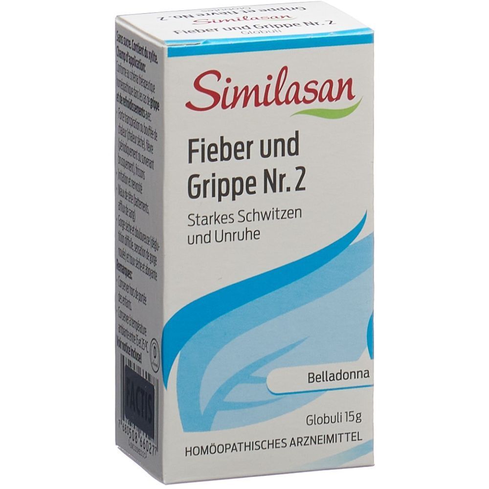 SIMILASAN Fieber und Grippe Nr. 2 Glob 15 g