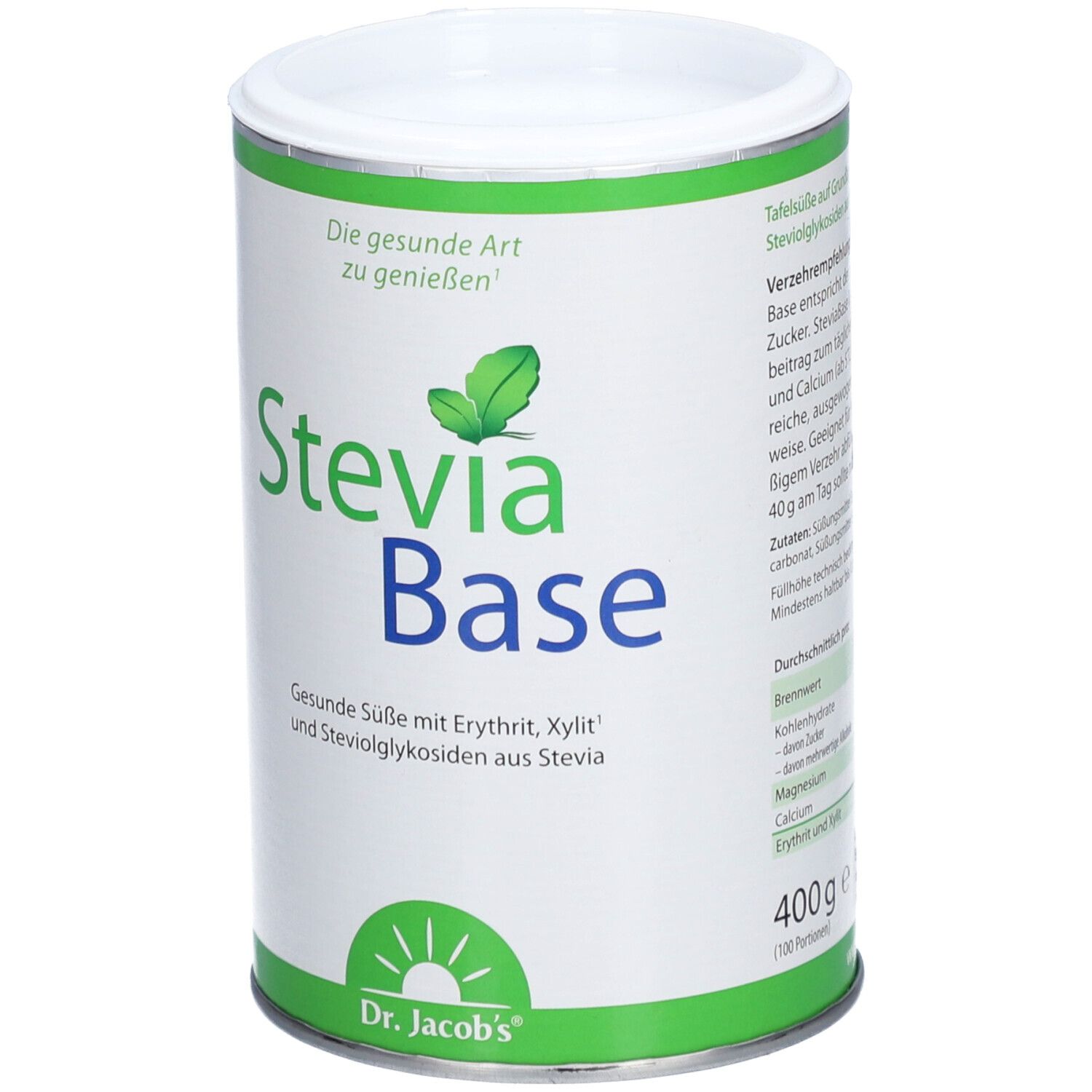 Dr. Jacob's SteviaBase Zuckerersatz Erythritol Xylitol Stevia