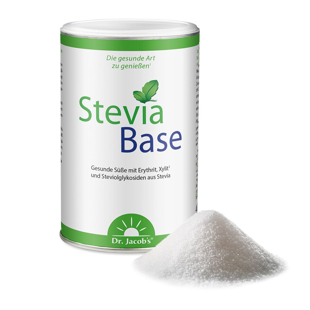 Dr. Jacob's SteviaBase Succédané de sucre Erythritol Xylitol Stévia