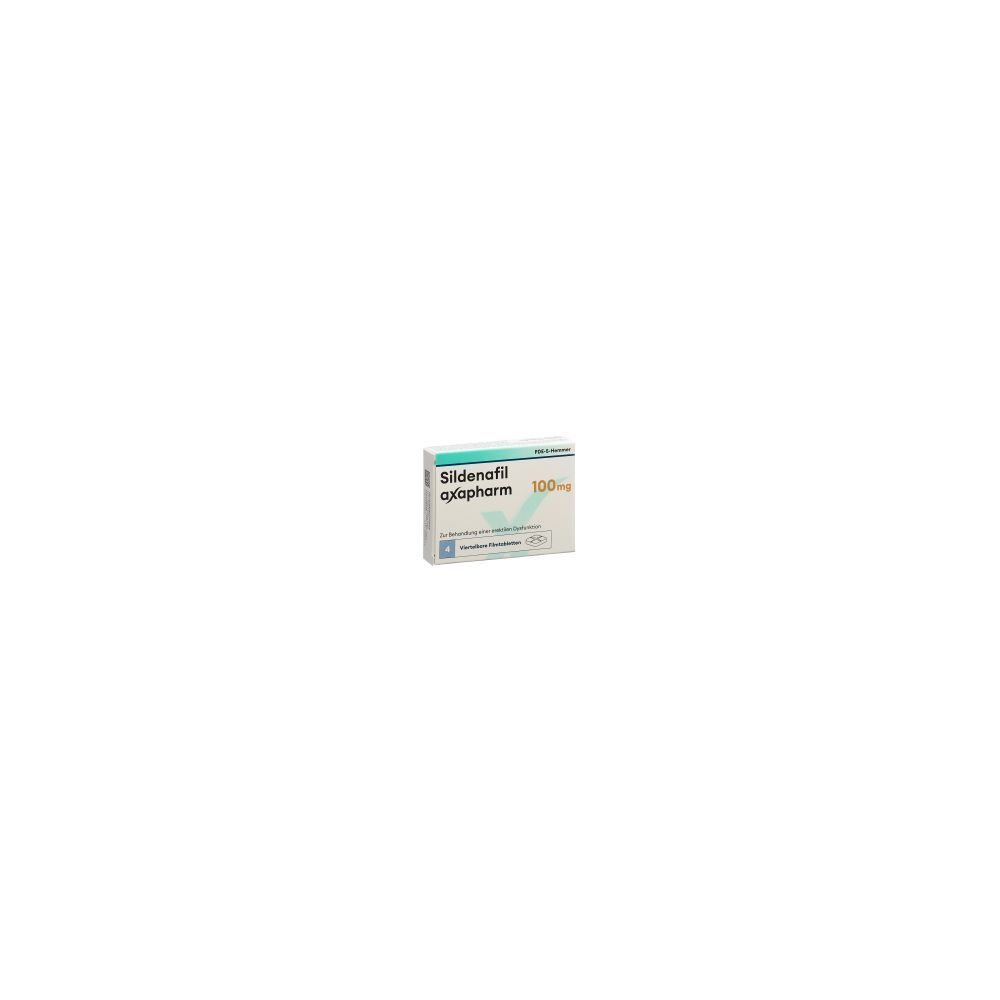 SILDENAFIL Axapharm Filmtabl 100 mg 4 Stk