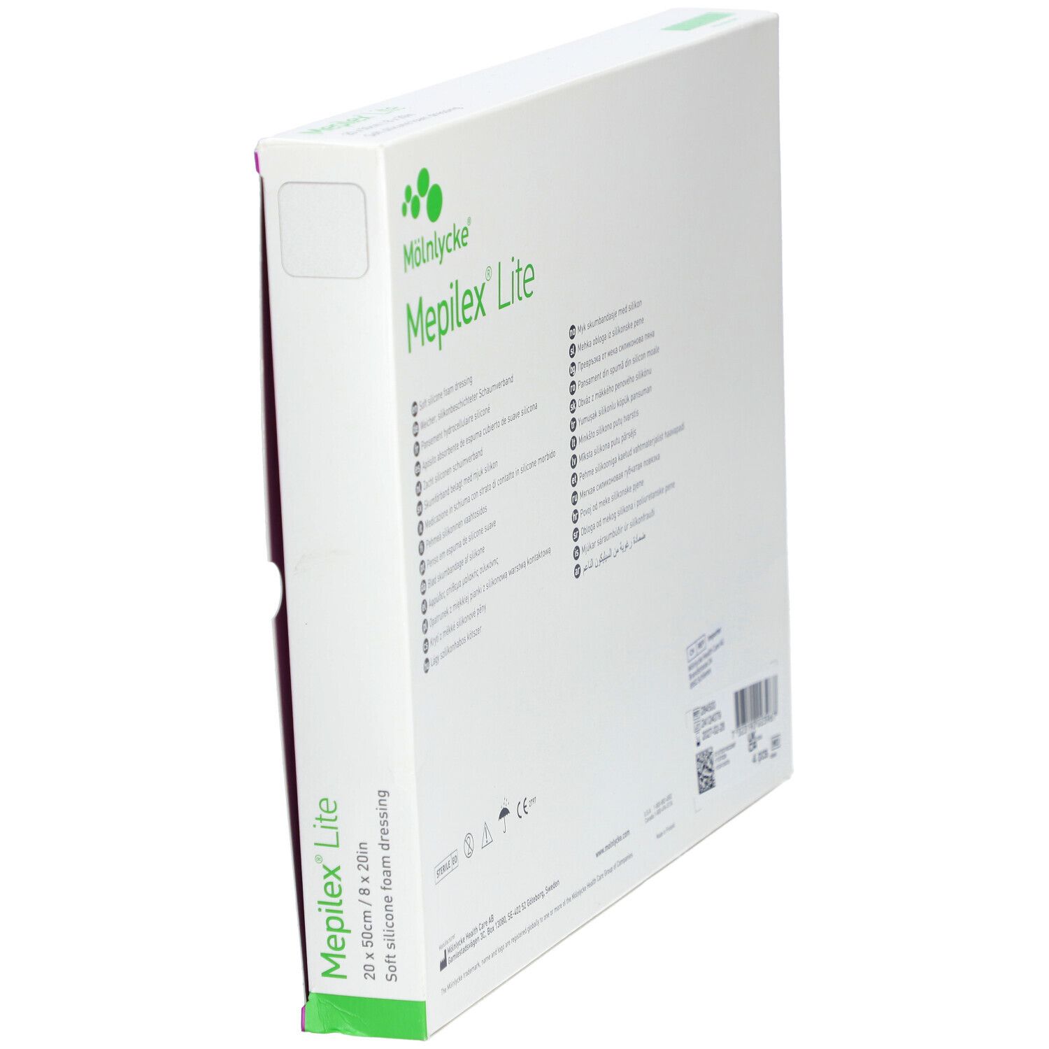 MÖLNLYCKE® Mepilex® Lite - Pansement Hydrocellulaire Siliconé 20 x 50 cm