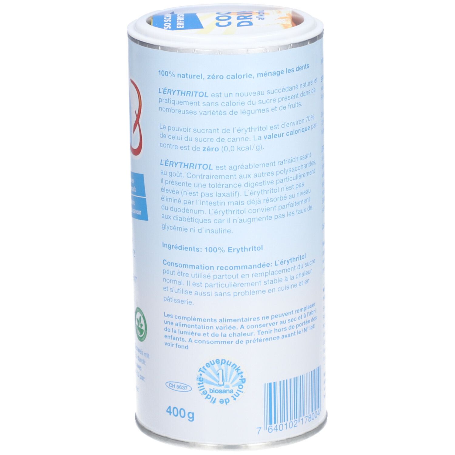 BIOSANA Erythrit Zuckerersatz 400 g