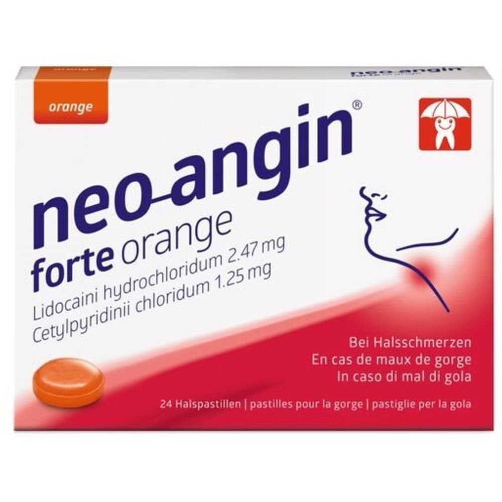 NEO-ANGIN forte Lutschtabl orange 24 Stk