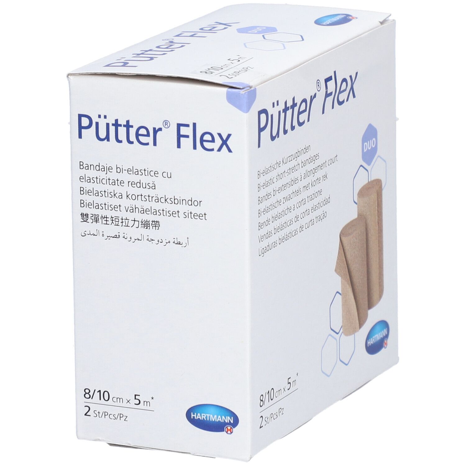 HARTMANN Pütter®Flex Duo-Kompressionsbinde 8 + 10 cm x 5 m
