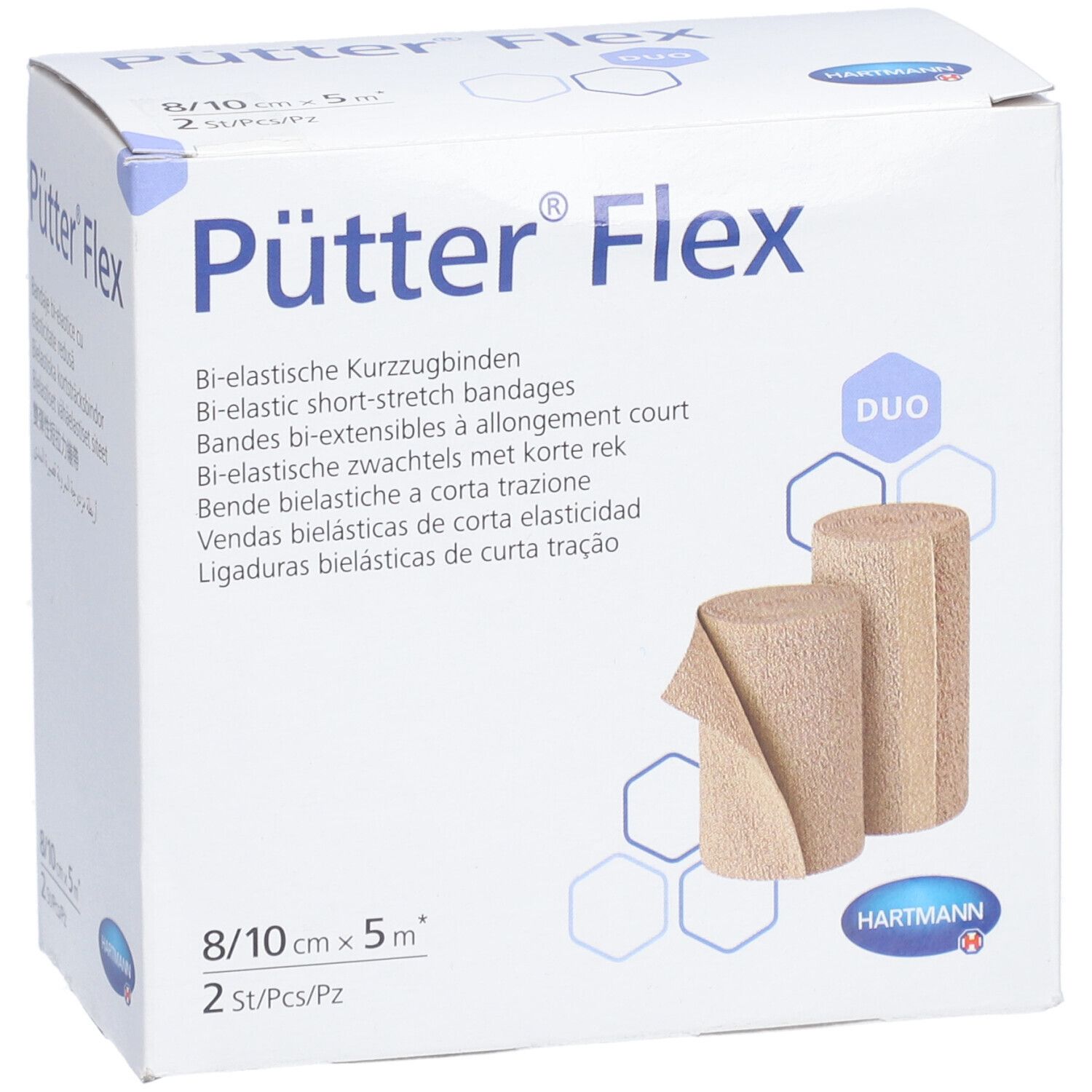 HARTMANN Pütter®Flex Duo-Kompressionsbinde 8 + 10 cm x 5 m