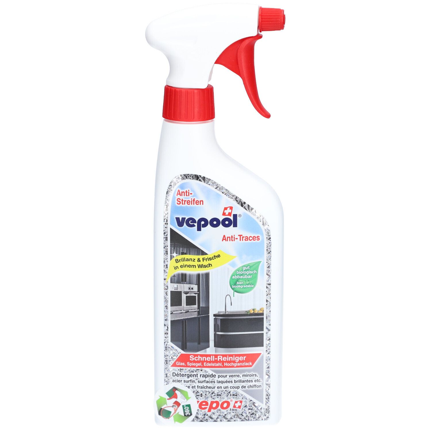 VEPOOL Anti-Streifen Schnellrein 360° Vapo 500 ml