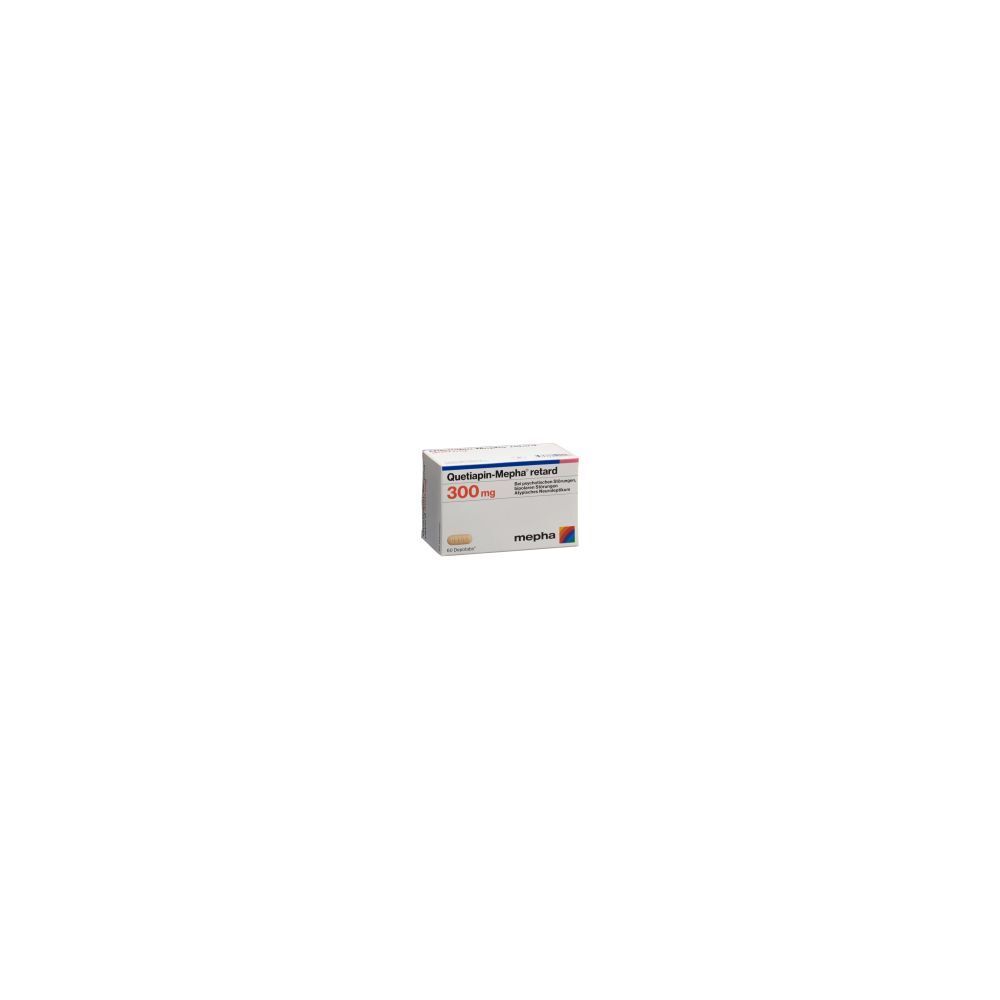 QUETIAPIN Mepha retard Ret Tabl 300 mg 60 Stk