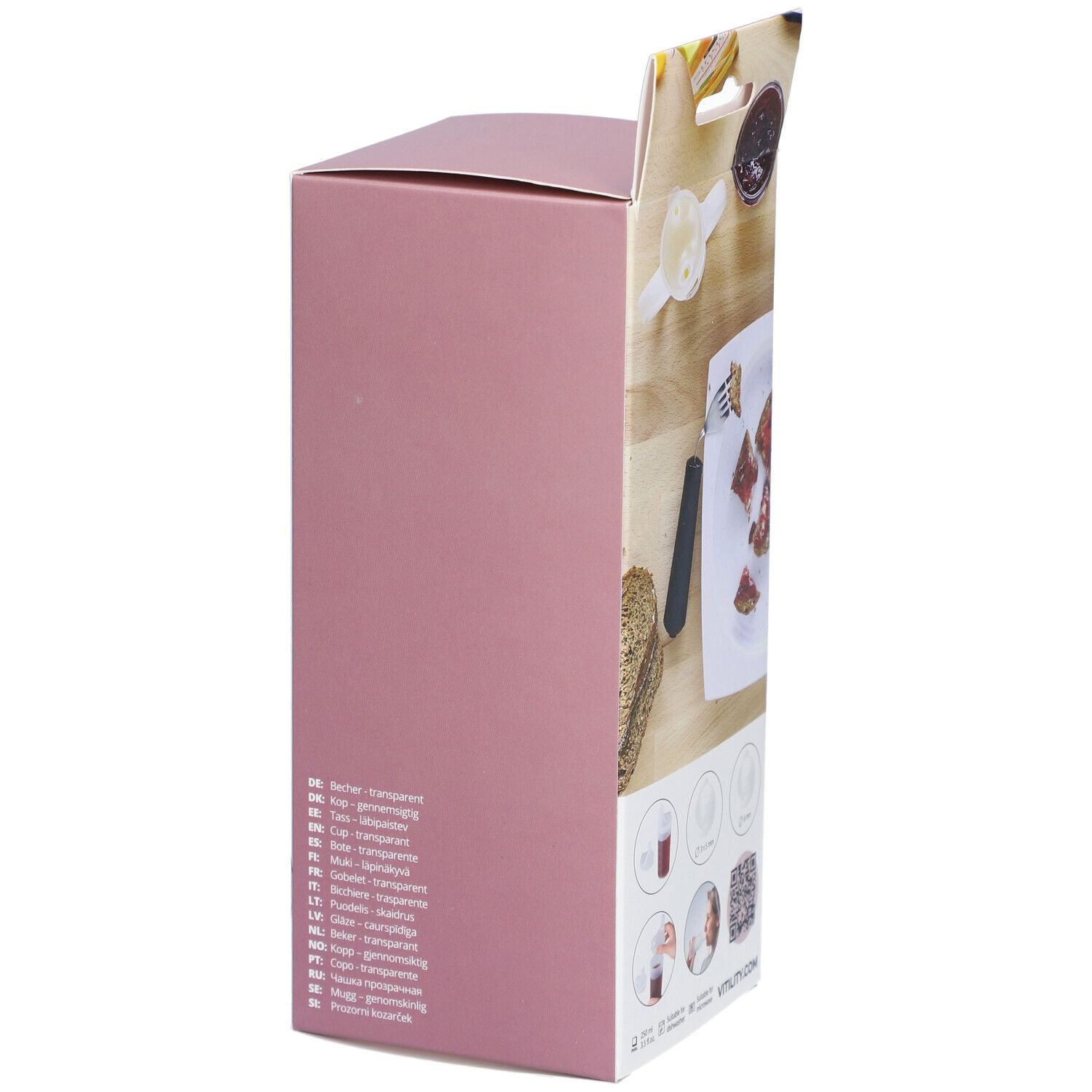 VITILITY Becher transparent