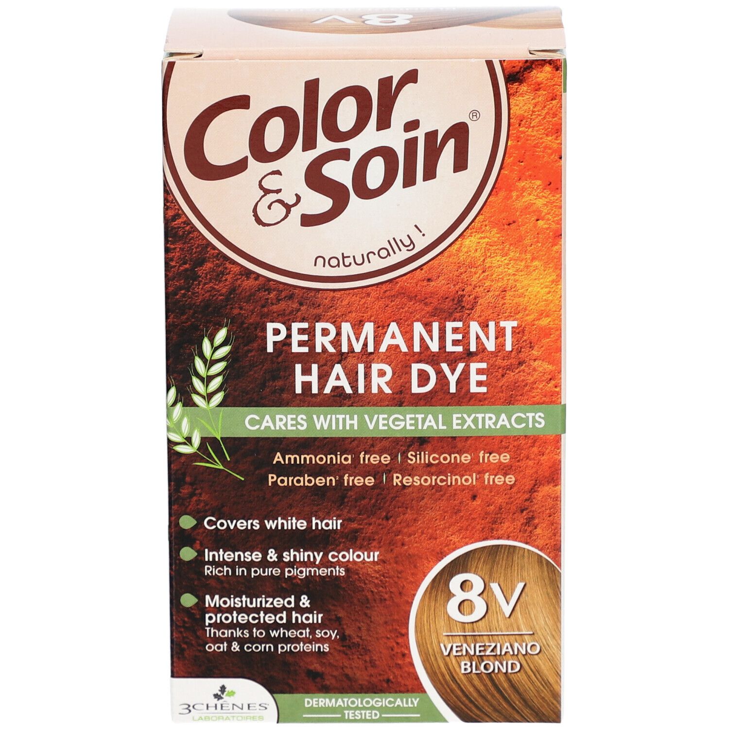 Les 3 Chênes Color & Soin Coloration 8V blond veneziano