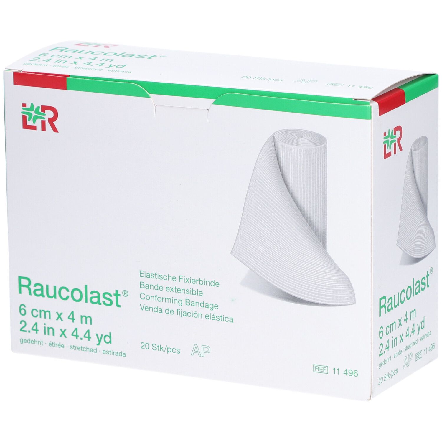 RAUCOLAST Elastische Fixierbinde 6 cm x 4 m