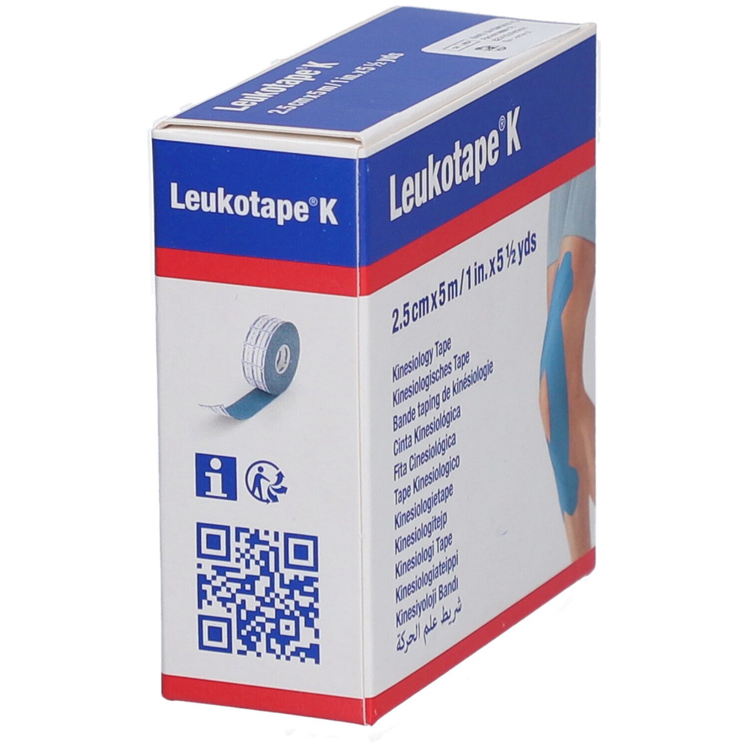 Leukotape® K 2,5 cm x 5 m blau
