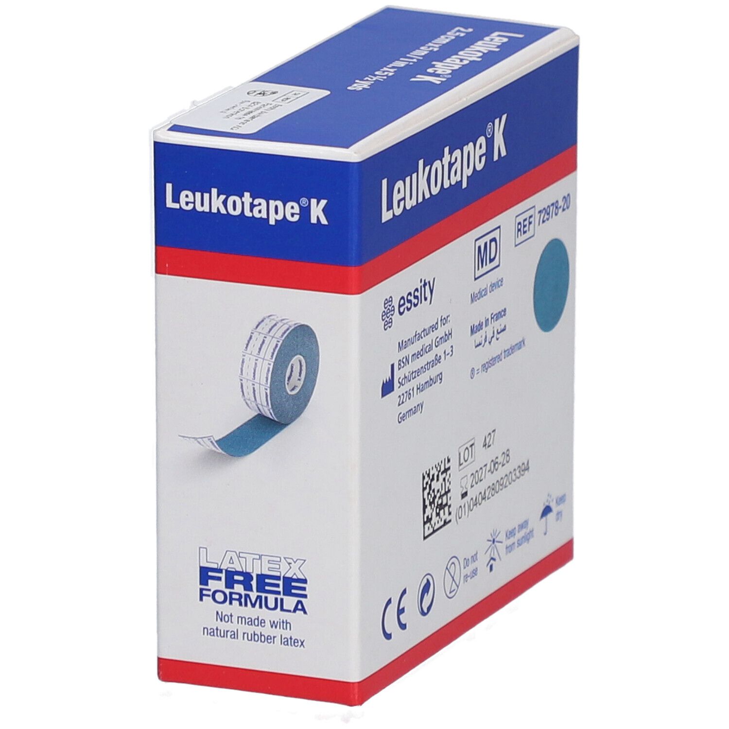 Leukotape® K 2,5 cm x 5 m blau