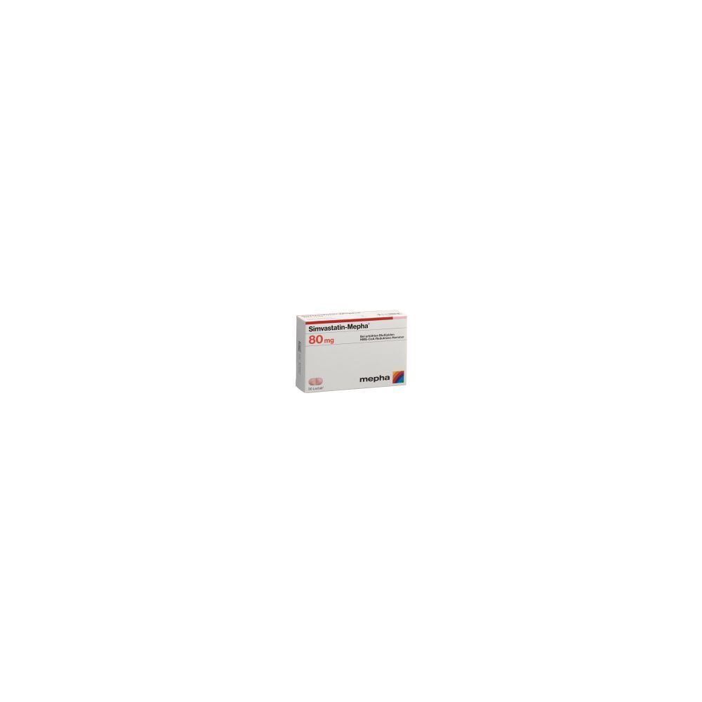 SIMVASTATIN Mepha Lactab 80 mg 30 Stk