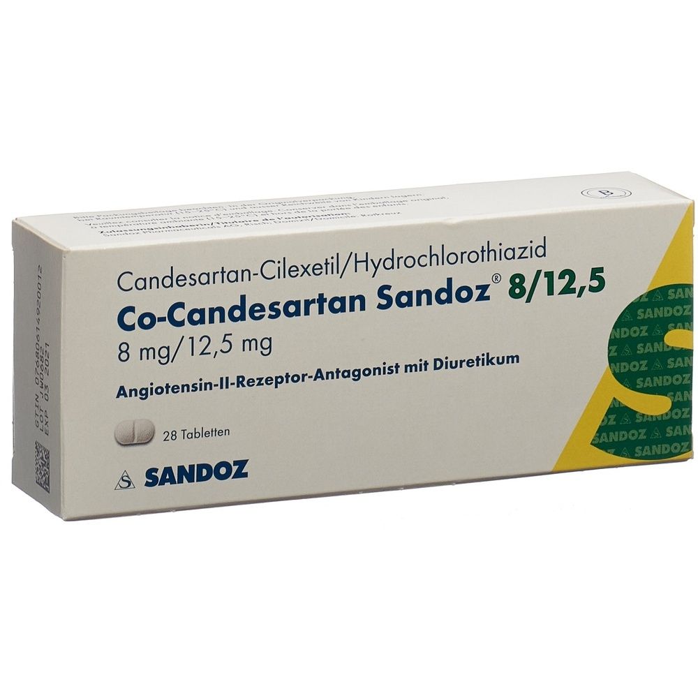 CO-CANDESARTAN Sandoz Tabl 8/12.5 mg SDO