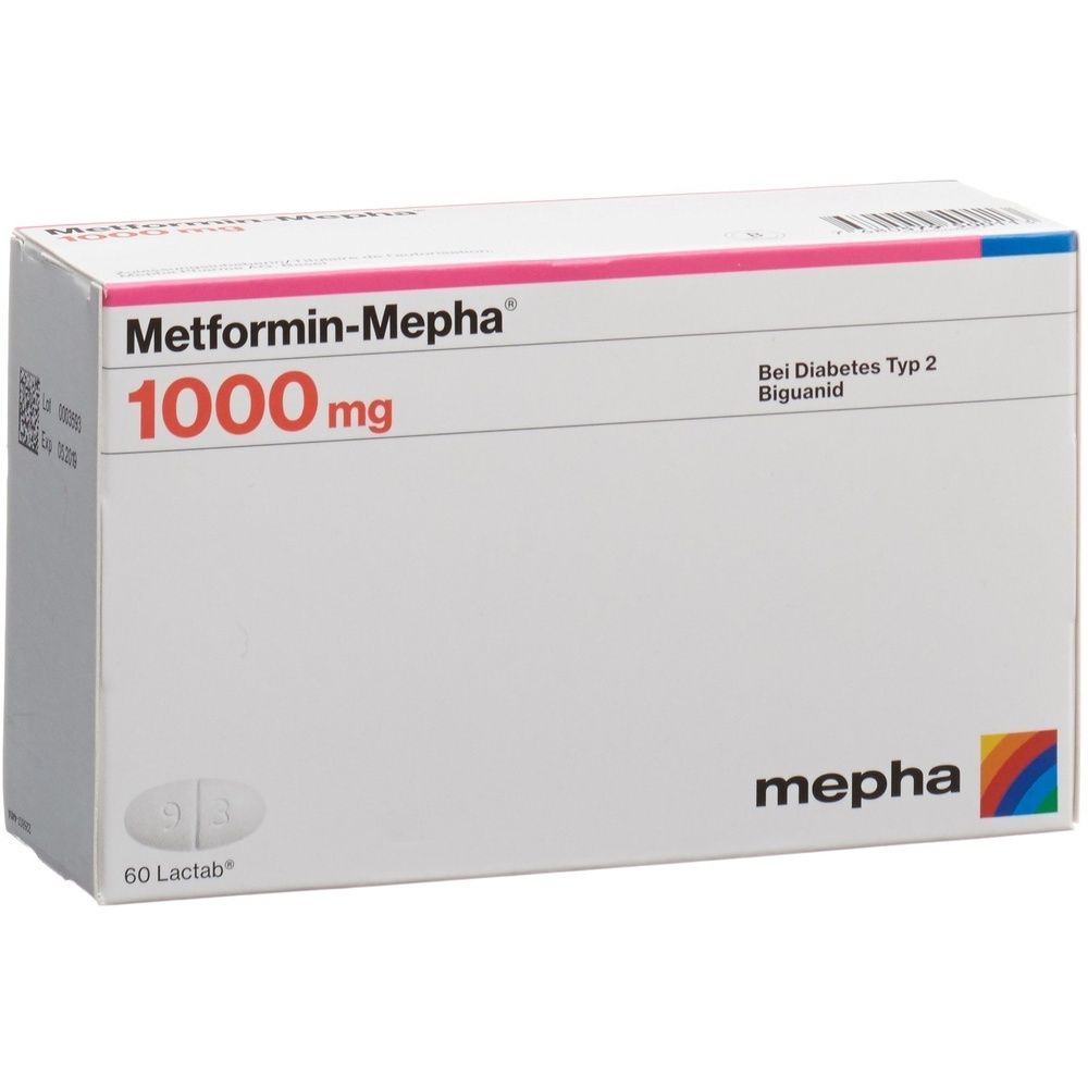 METFORMIN Mepha Filmtabl 1000 mg SDO