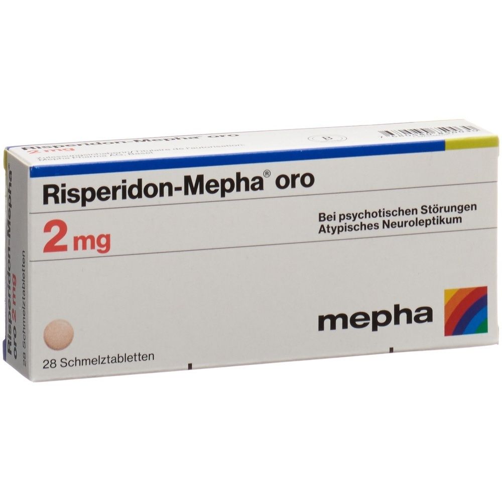 RISPERIDON Mepha oro Schmelztabl 2 mg SDO