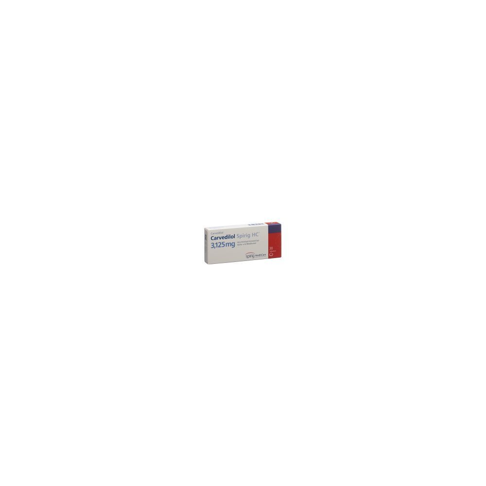CARVEDILOL Spirig HC Tabl 3.125 mg 30 Stk