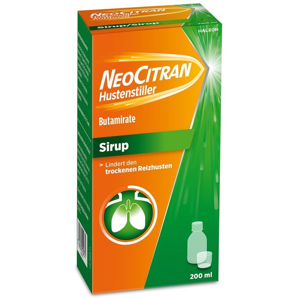 NEOCITRAN Hustenstiller Sirup 15 mg/10ml 200 ml