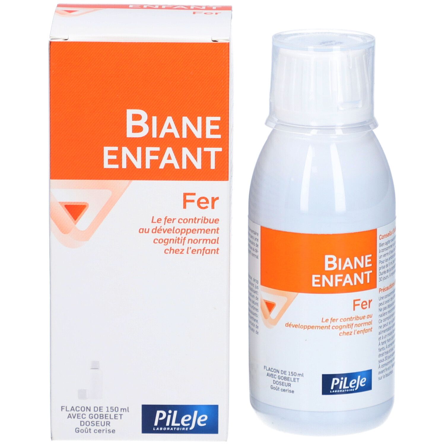 Biane Enfant Fer Flacon Goût Cerise