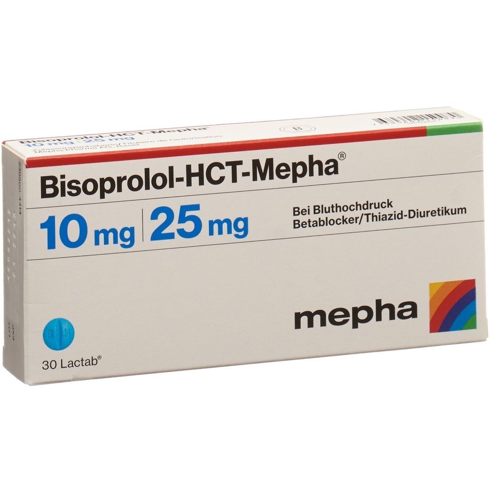 BISOPROLOL-HCT Mepha Lactab 10/25 mg SDO