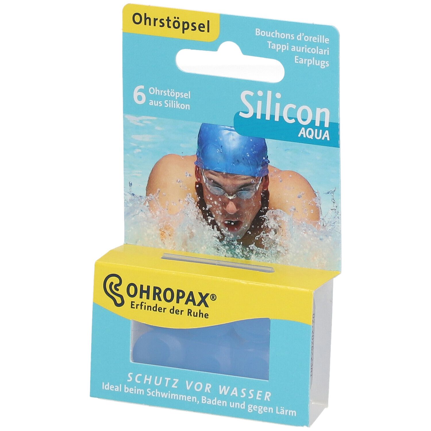 Ohropax AQUA Silicon Gehörschutzstöpsel | schnell günstig geliefert Ohropax AQUA Silicon Gehörschutzstöpsel | schnell günstig geliefert
