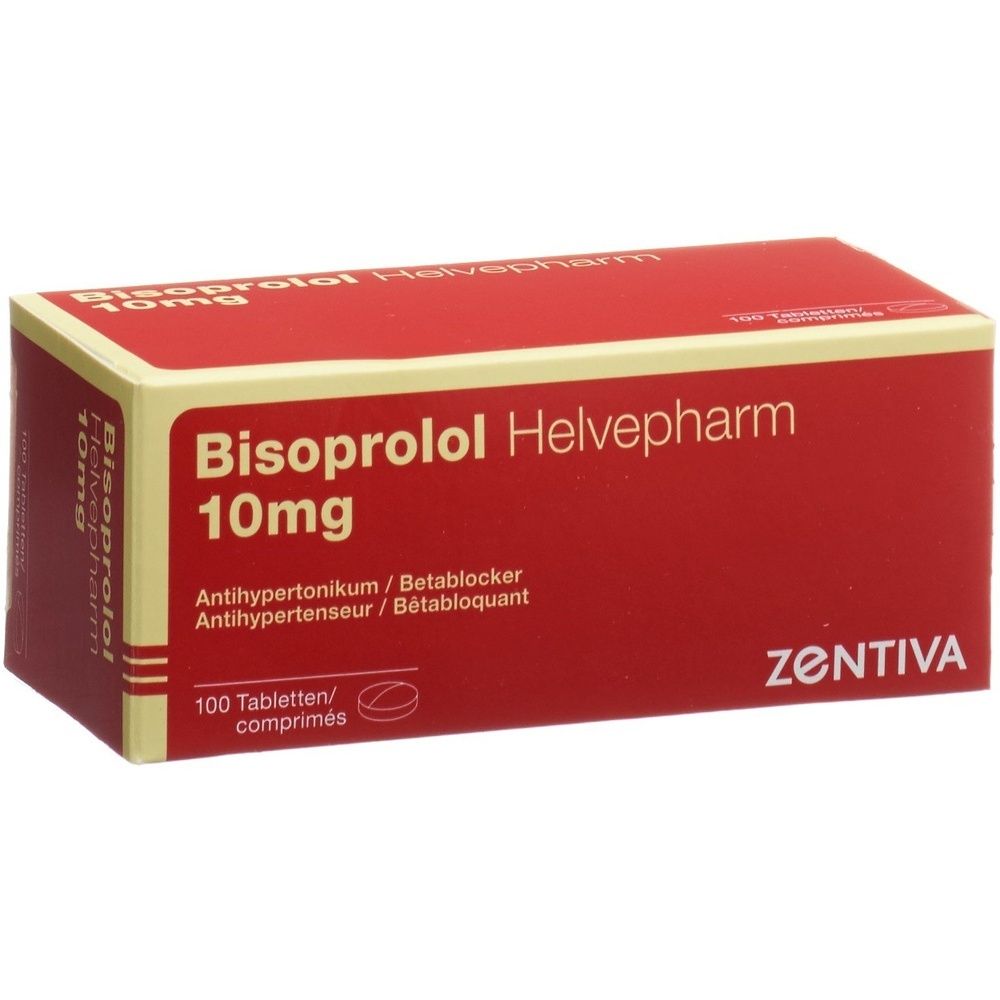 BISOPROLOL Helvepharm Tabl 10 mg 100 Stk
