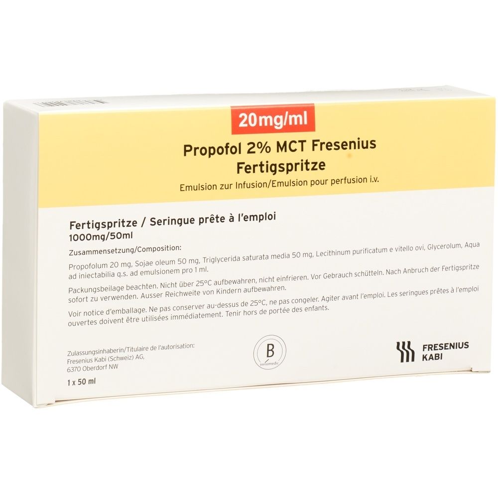 PROPOFOL 2% MCT Fresenius 1 g/50ml Fertspr