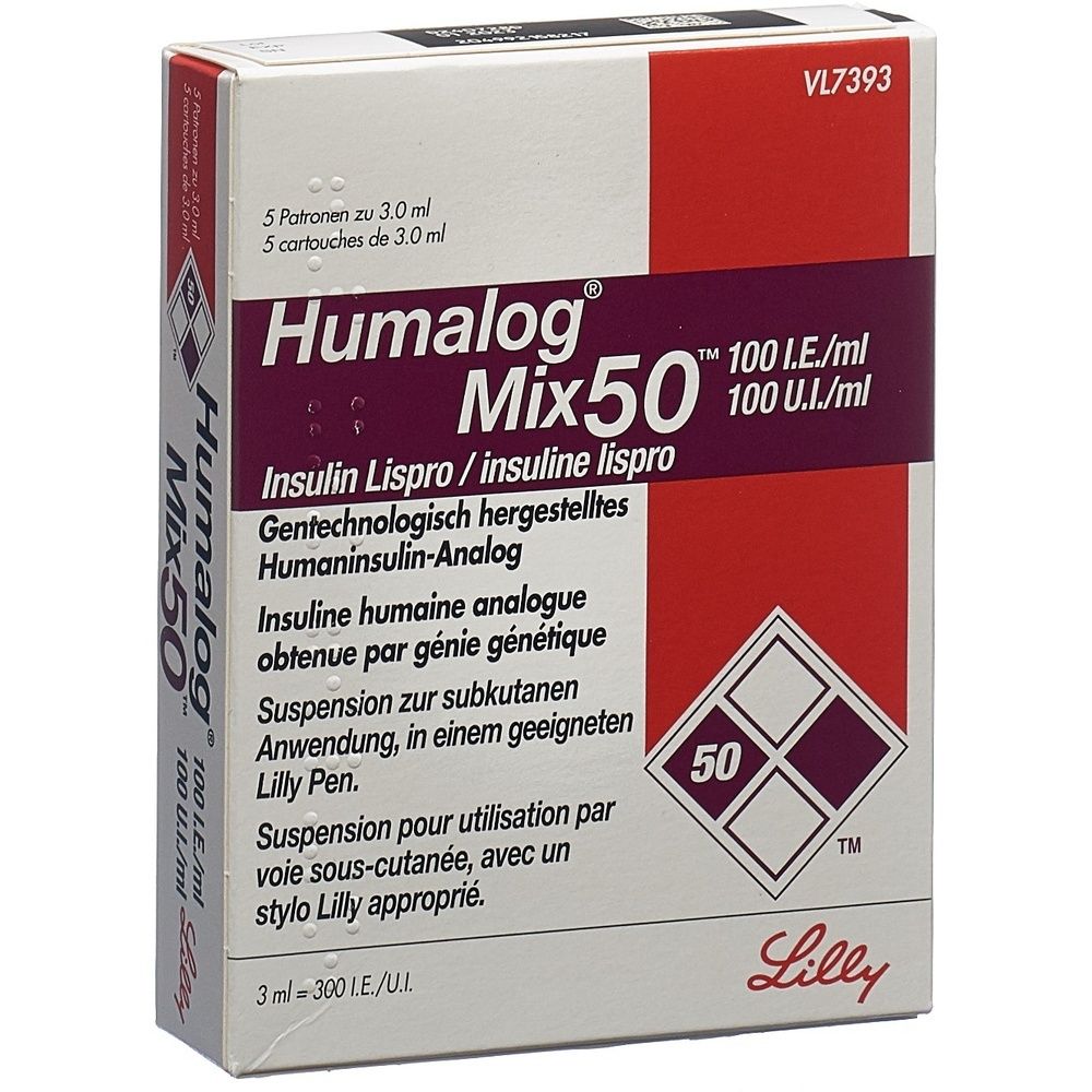 HUMALOG Mix 50 Inj Susp 100 IE/ml f Pen SDO